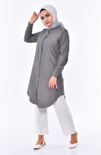 Judge Collar Pocket Tunic 2484-11 Gray Black 2484-11