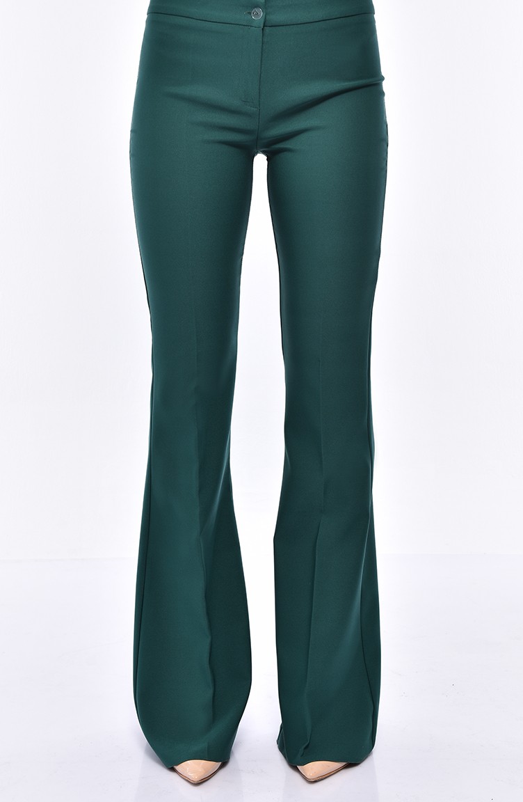 Spanish Leg Pants 3990-18 Emerald Green 3990-18 | Sefamerve