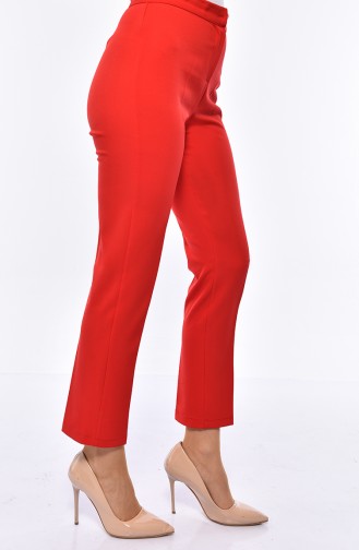 Pantalon a Boutons 1102-14 Rouge 1102-14