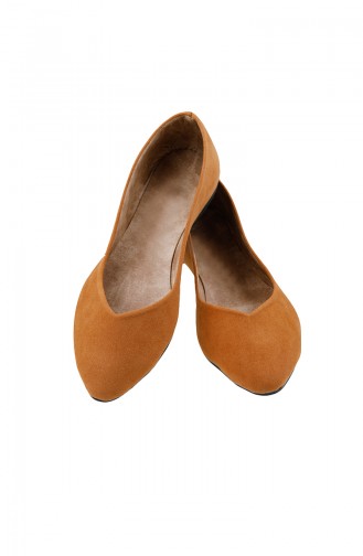 Tobacco Brown Woman Flat Shoe 0124-02