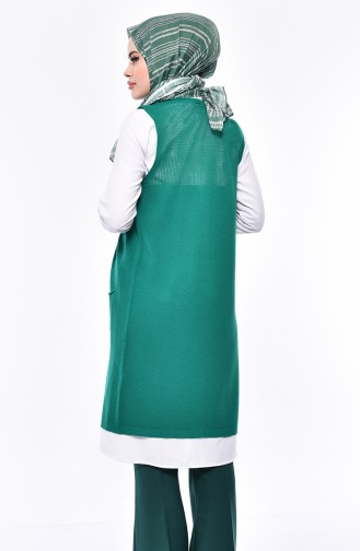 Slim Fit Knitwear Pocket Vest 4120-21 light Green 4120-21