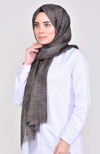 Patterned Cotton Shawl 269-101 Brown 269-101