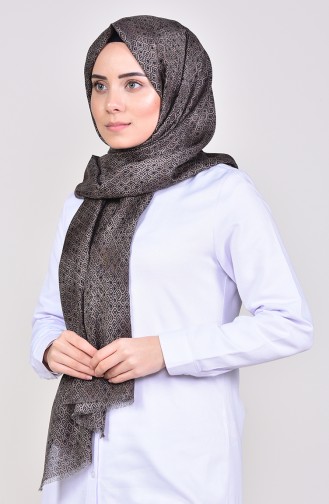 Patterned Cotton Shawl 269-101 Brown 269-101