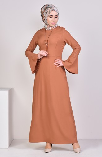 Tan Hijab Dress 2050-10