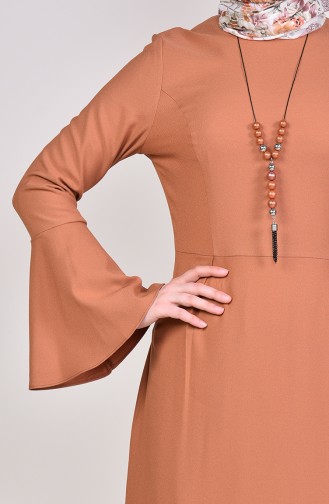 Tan Hijab Dress 2050-10