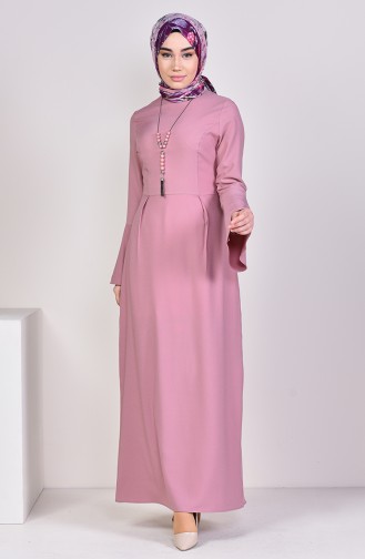 Dusty Rose Hijab Dress 2050-13