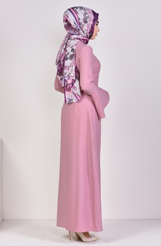 فستان زهري باهت 2050-13