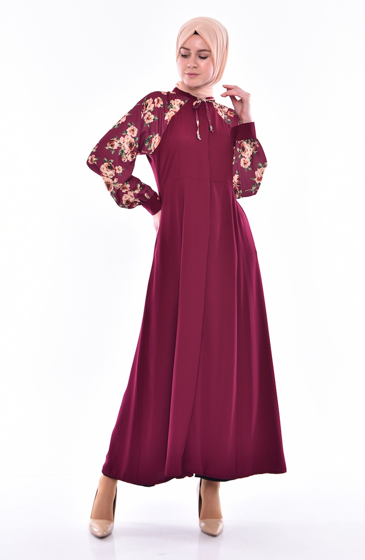 buttoned abaya