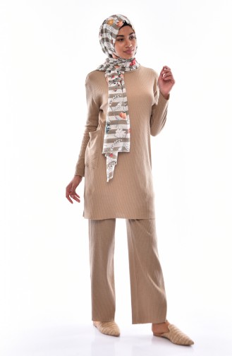 Tunic Pants Binary Suit 3316-20 Dark Beige 3316-20