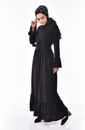 فستان أسود 4519-01