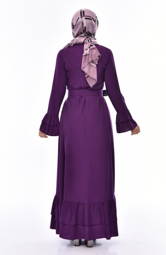 Lila Hijab Kleider 4519-03