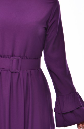 Lila Hijab Kleider 4519-03