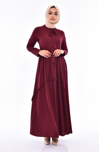 Rüschenkleid 4520-05 Kirsche 4520-05