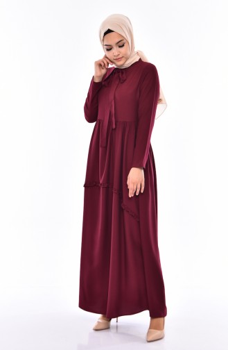 Rüschenkleid 4520-05 Kirsche 4520-05