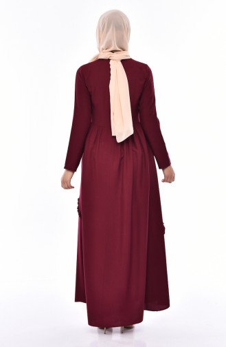 Robe Hijab Cerise 4520-05