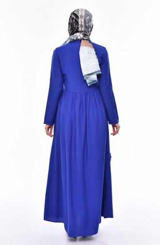 Robe a Froufrous 4520-07 Bleu Roi 4520-07