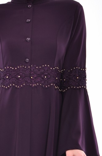 Lace Tunic 1381-01 Dark Purple 1381-01