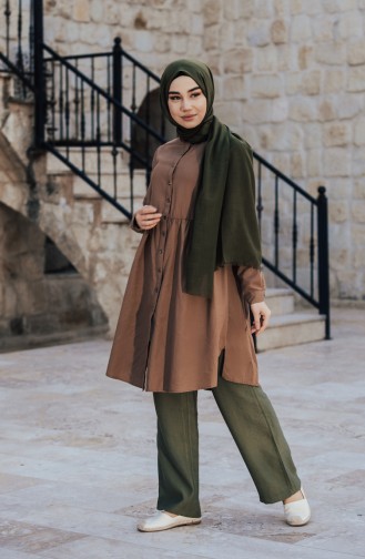 Pleated Waist Tunic 5000-02 Camel 5000-02