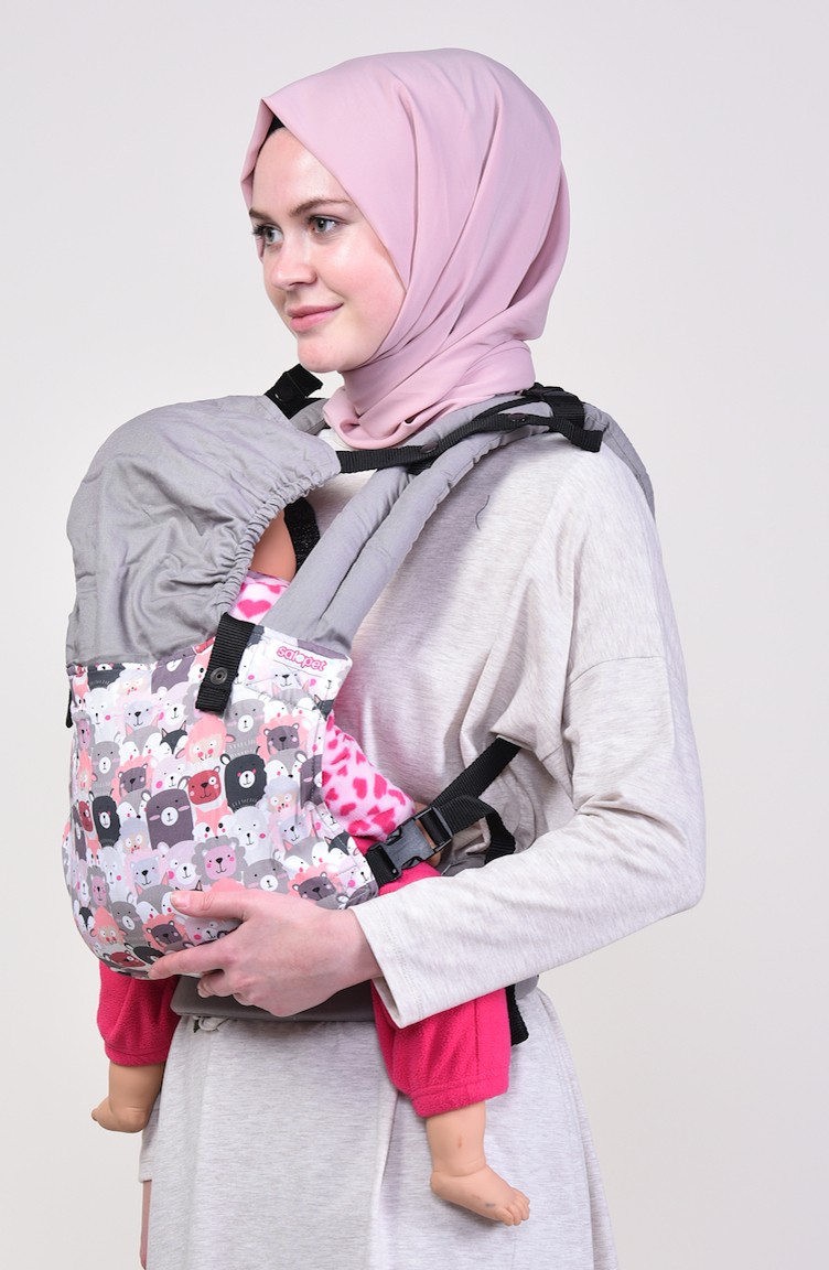 salopet حمالة اطفال بالالوان جميلة msc005 رمادي 005 sefamerve
