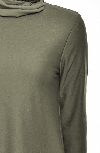 EFE Elastic Sleeve Dress 4141-07 Khaki 4141-07
