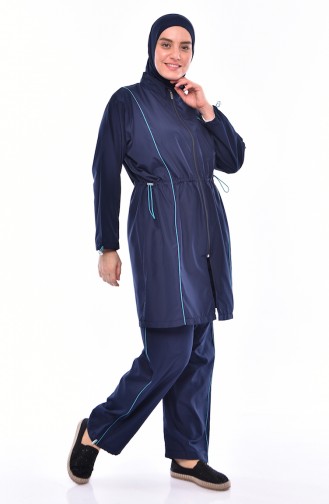 Navy Blue Swimsuit Hijab 2050-03