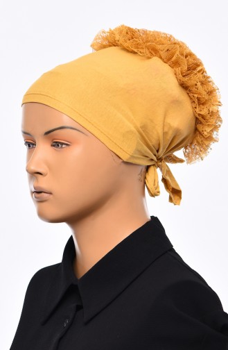 Lace Frilly Bonnet 901392-15 Yellow 901392-15