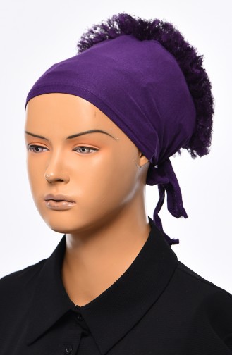 Lace Frilly Bonnet 901392-17 Purple 901392-17