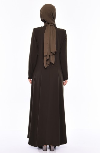 Khaki Abaya 0008-05