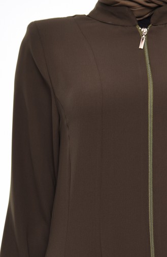 Khaki Abaya 0008-05