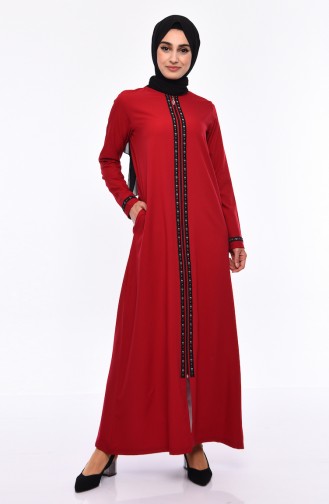 Claret red Abaya 99194-02