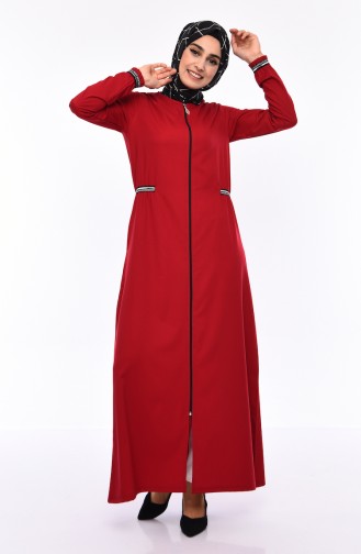 Claret red Abaya 99197-02