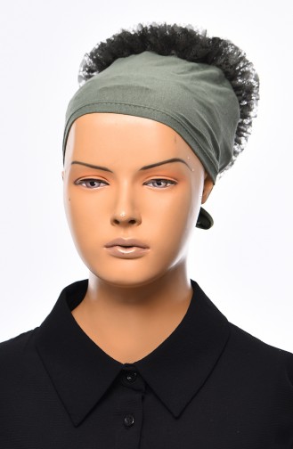 Lace Frilly Bonnet 901392-12 Dark Green 901392-12