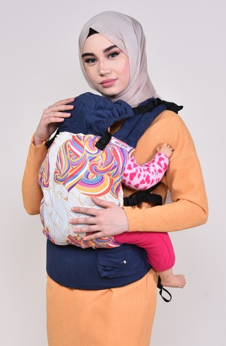 Salopet Bebek Taşıyıcısı Gökkuşağı MSC007 Lacivert