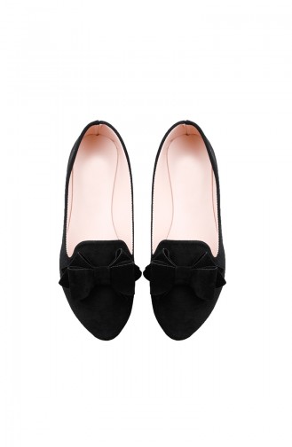 Black Woman Flat Shoe 0126-01