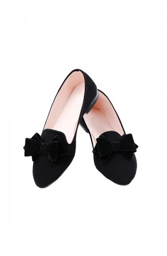 Black Woman Flat Shoe 0126-01