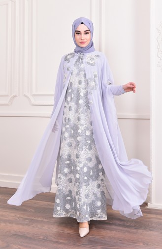 Habillé Hijab Gris 6159-02