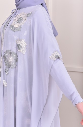 Habillé Hijab Gris 6159-02