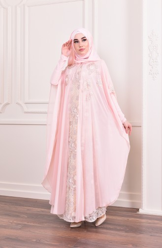 Puder Hijab-Abendkleider 6159-03