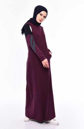 Robe Hijab Plum 8319-04