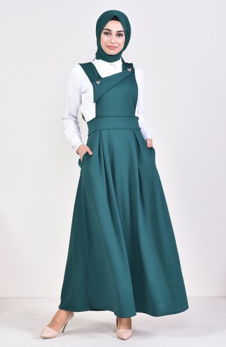 Salopet Gilet Dress 5514-01 Emerald Green 5514-01