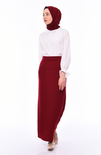 Claret Red Skirt 3006-05