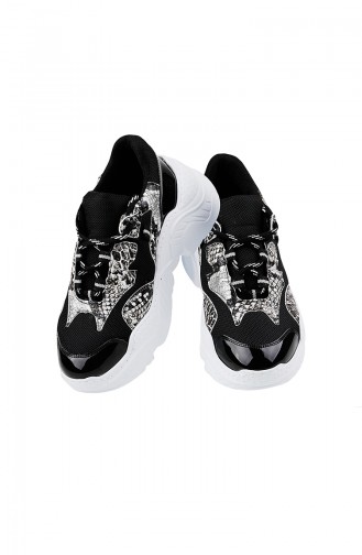 Bayan Spor Ayakkabı PM179-K201 Siyah