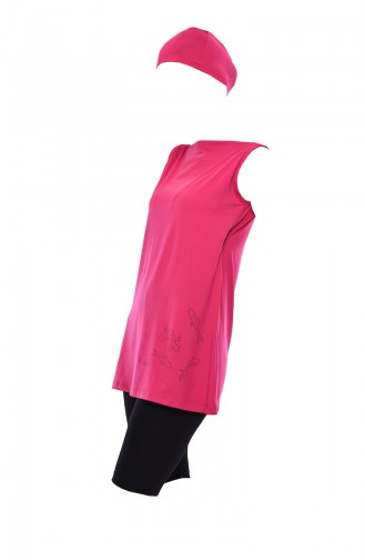 Fuchsia Hijab Badeanzug 402-03