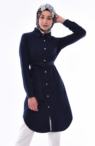 Navy Blue Tuniek 1393-03