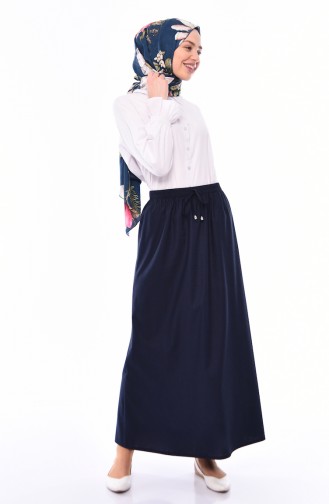 Navy Blue Skirt 1003B-01