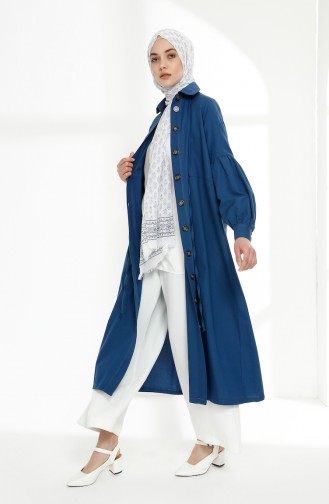 Geraffte Cape 9035-11 Indigo 9035-11