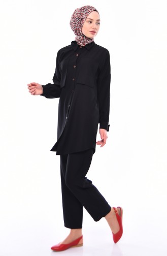 Tunic Pants Binary Suit 11840-01 Black 11840-01