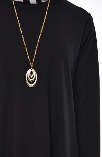 Black Hijab Dress 0286-02