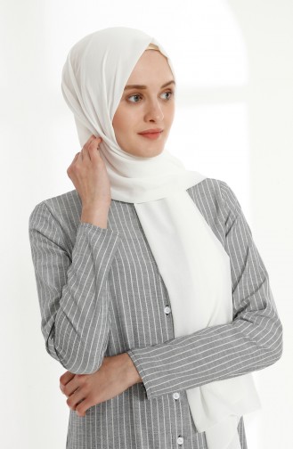 Navy Blue Hijab Dress 5017-05