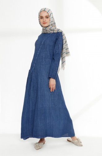 Indigo Hijab Kleider 9023-04